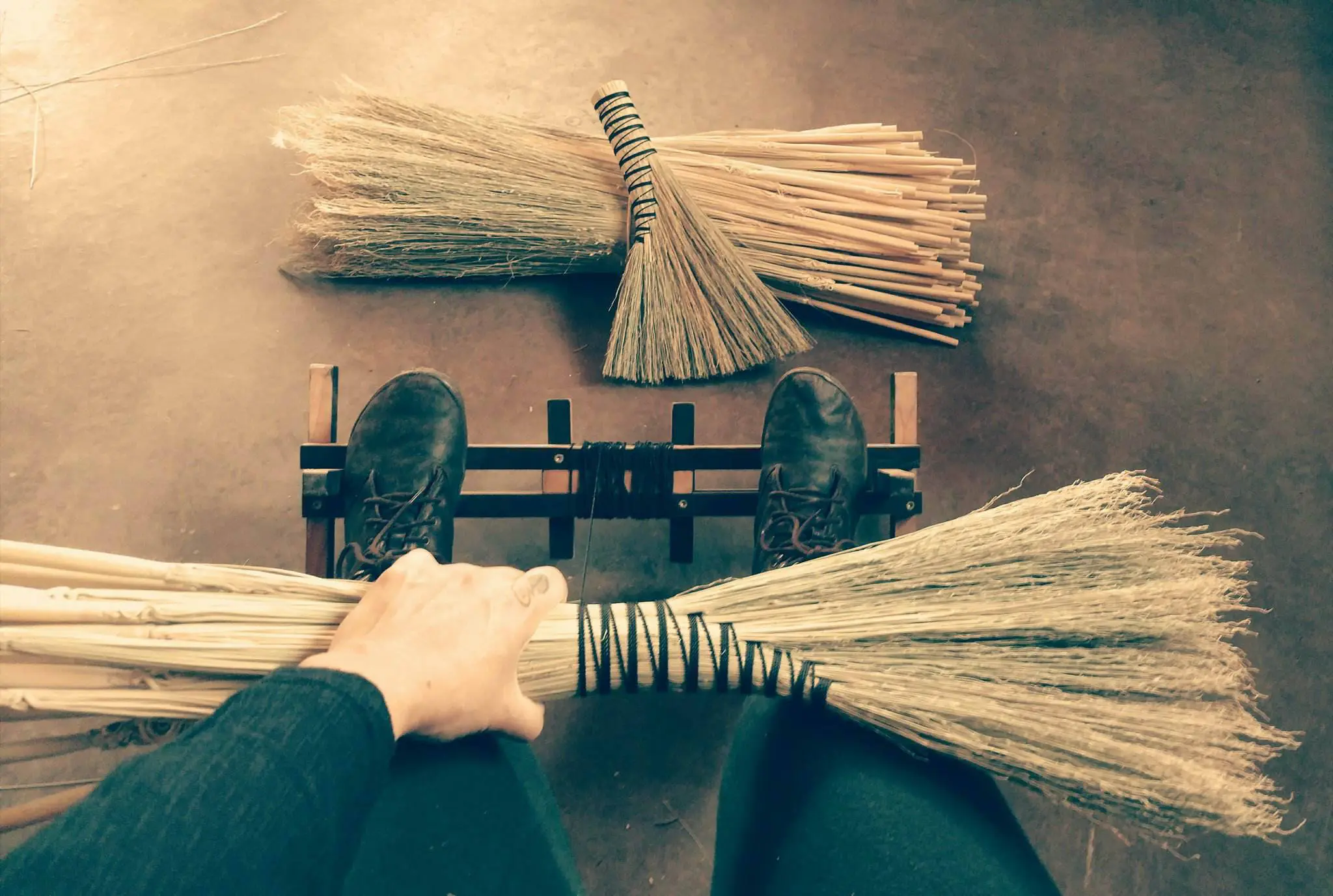 Broom Making Workshop with Betania