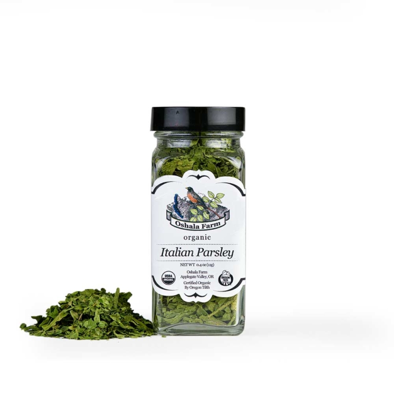Italian Parsley Spice Bottle Oshala Farm